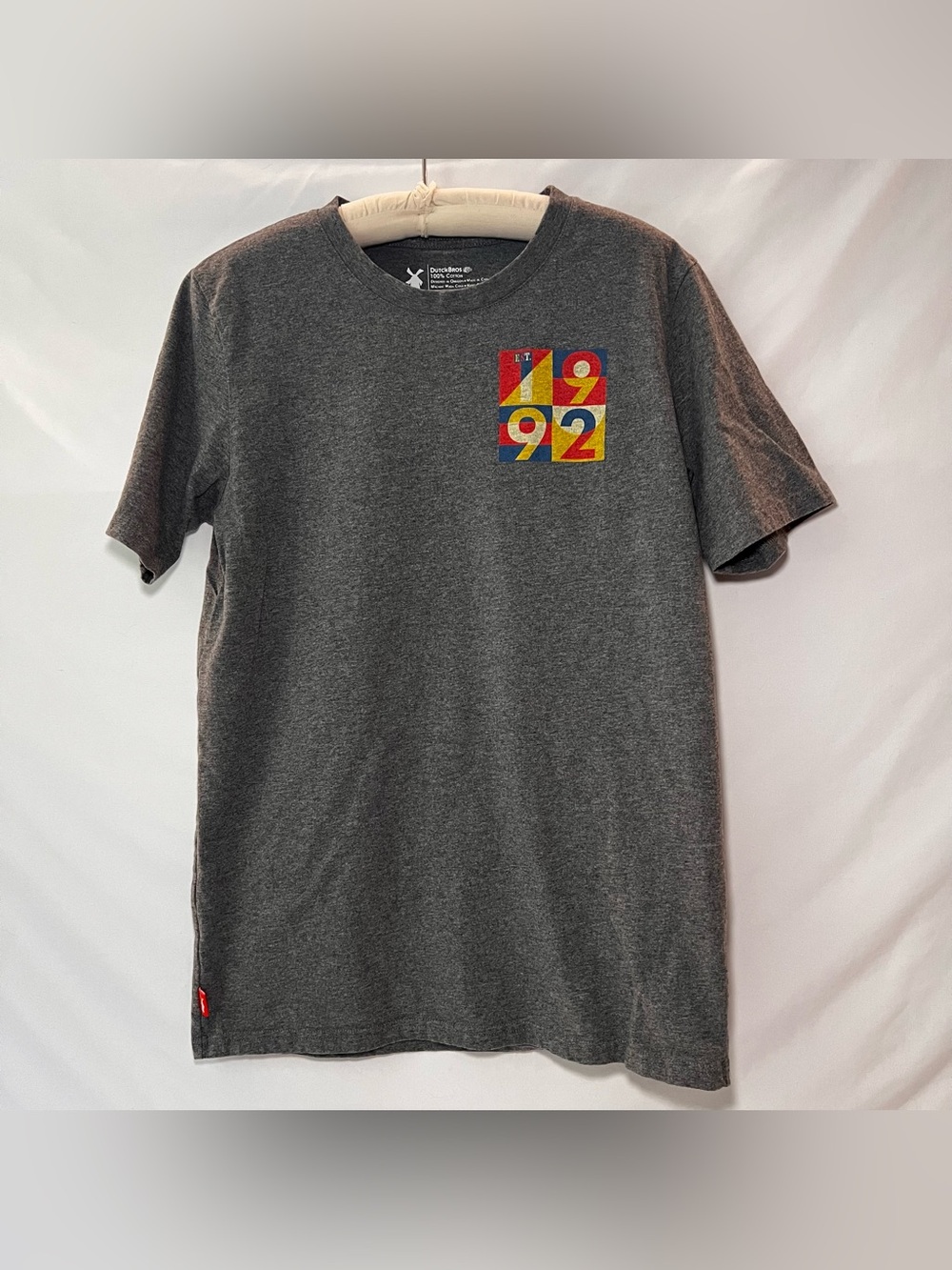 Dutch Bros Grey “1992” Tshirt. Size large.
